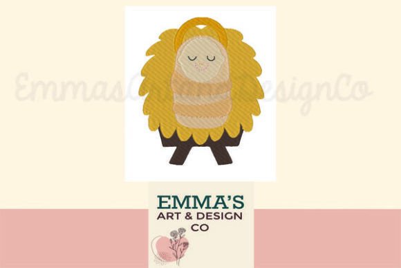 Baby Jesus in Manger Embroidery Design Review