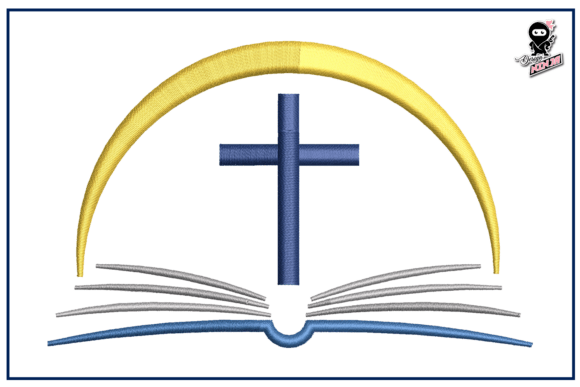 Christian Cross with Bible Embroidery Design Review