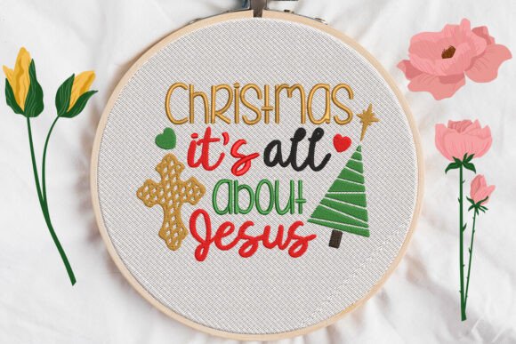 Christmas It’s All About Jesus Embroidery Design Review