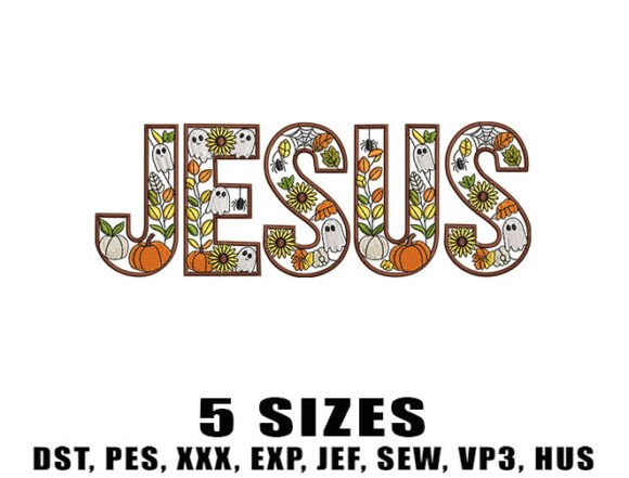 Halloween Jesus Embroidery Design Review for Boutique Sweatshirts
