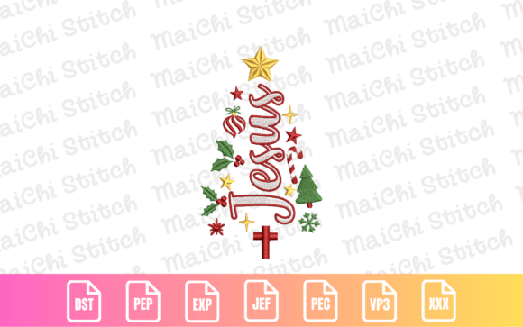 Jesus Christmas Tree Embroidery Design Review