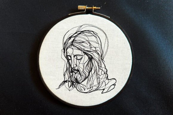 Jesus Face Machine Embroidery Review for Boutique Apparel