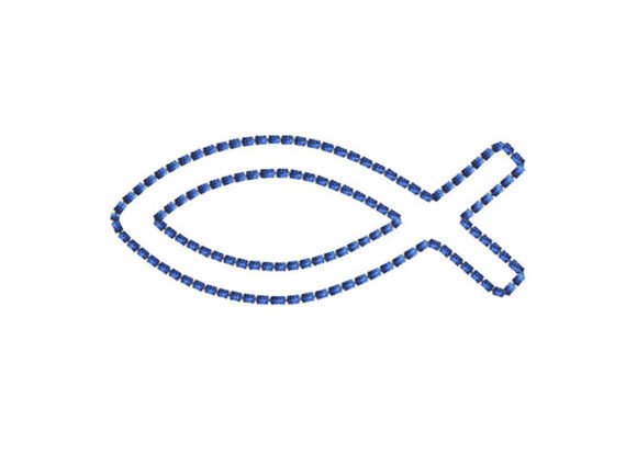 Jesus Fish Bean Stitch Oval Embroidery Design Review