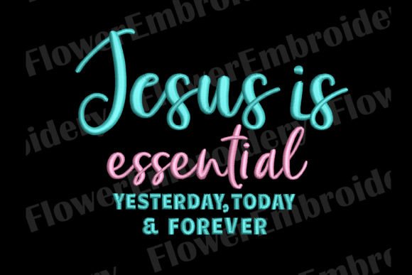 Jesus Is Essential: A Faith-Filled Holiday Embroidery Design