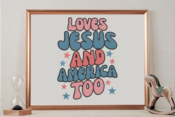 Love Jesus and America Too Embroidery Review