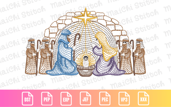 Nativity Scene Embroidery Design Review