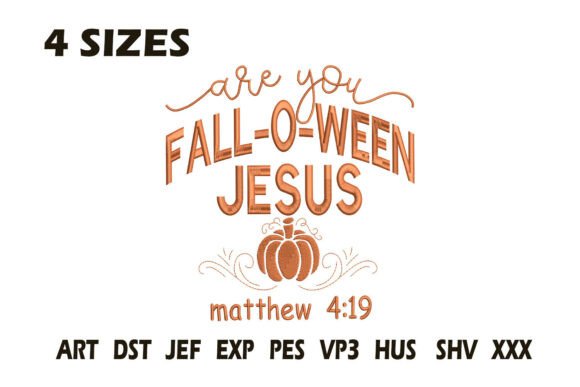 Review of Fall O Ween Jesus Embroidery Design for Seasonal Projects