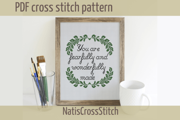 Review of Psalm 139 Cross Stitch Pattern for Craft Fair Products